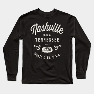 Nashville Tennessee USA Vintage Long Sleeve T-Shirt